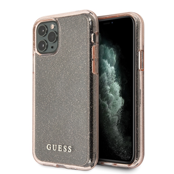 Guess GUHCN58PCGLPI iPhone 11 Pro roosa/roosa kõva ümbris Glitter