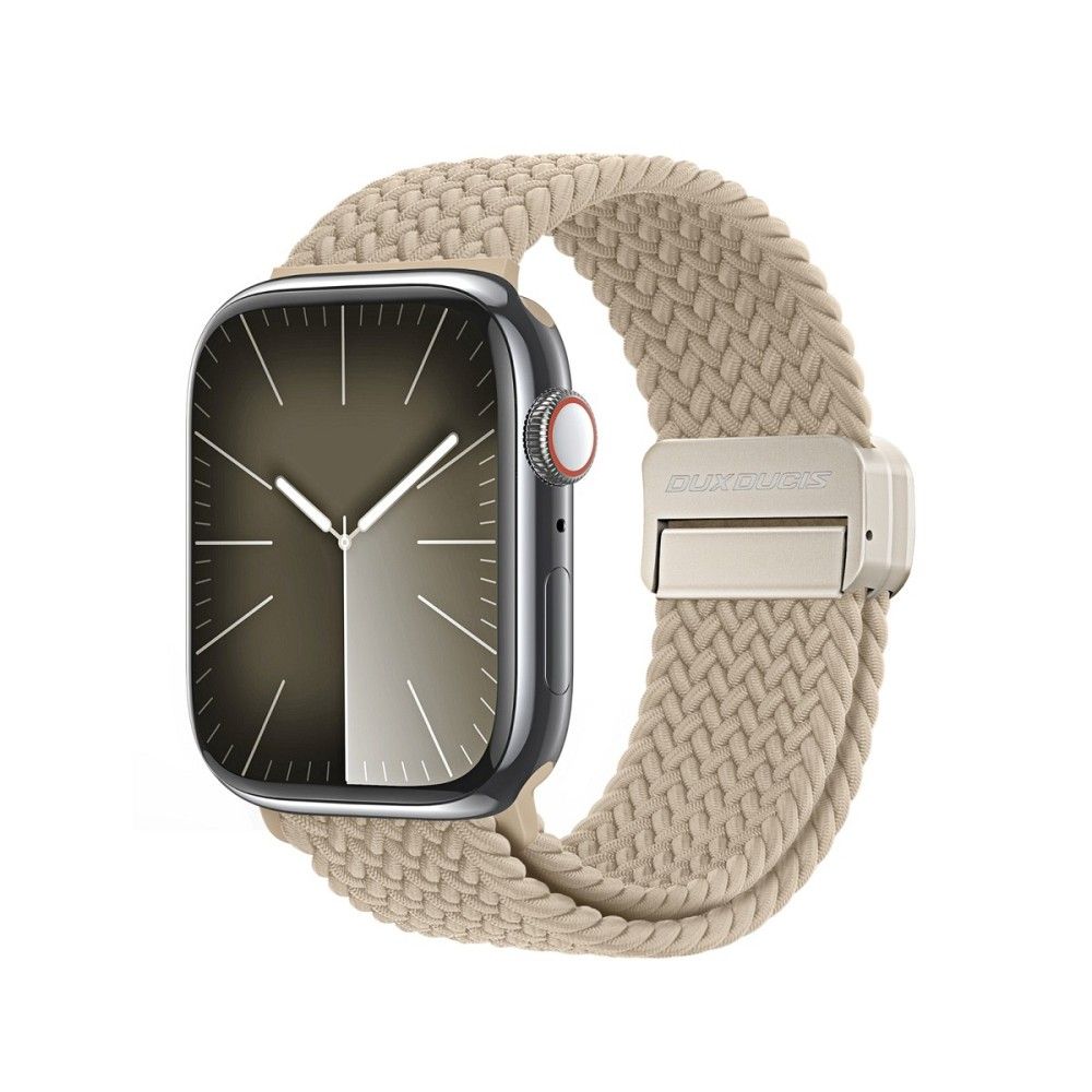 DUX DUCIS strap MIXTURE PRO stretchable braided jaoks Apple Watch 38 / 40 / 41 mm light beige