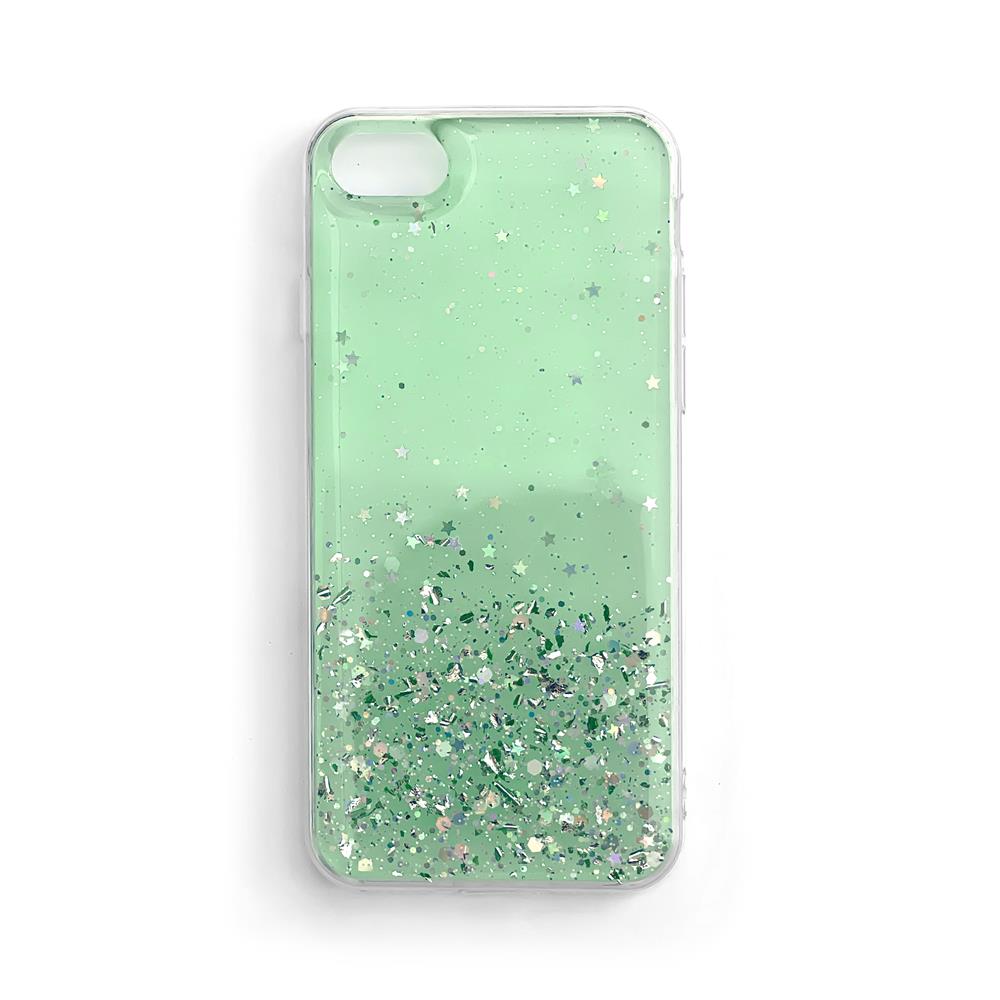 Wozinsky Star Glitter Shining Cover iPhone 12 Pro Max jaoks roheline