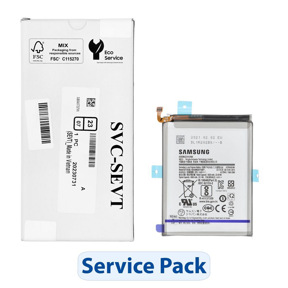 ServicePack Battery EB-BM207ABY jaoks SAMSUNG M21 M30 M30S M31 GH82-22406A