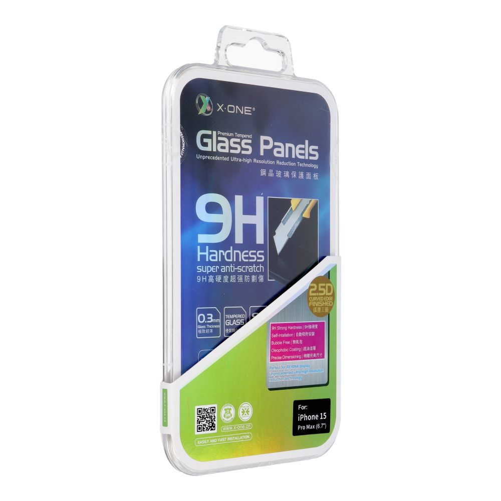 Karastatud klaas X-ONE - jaoks iPhone 15 Pro Max