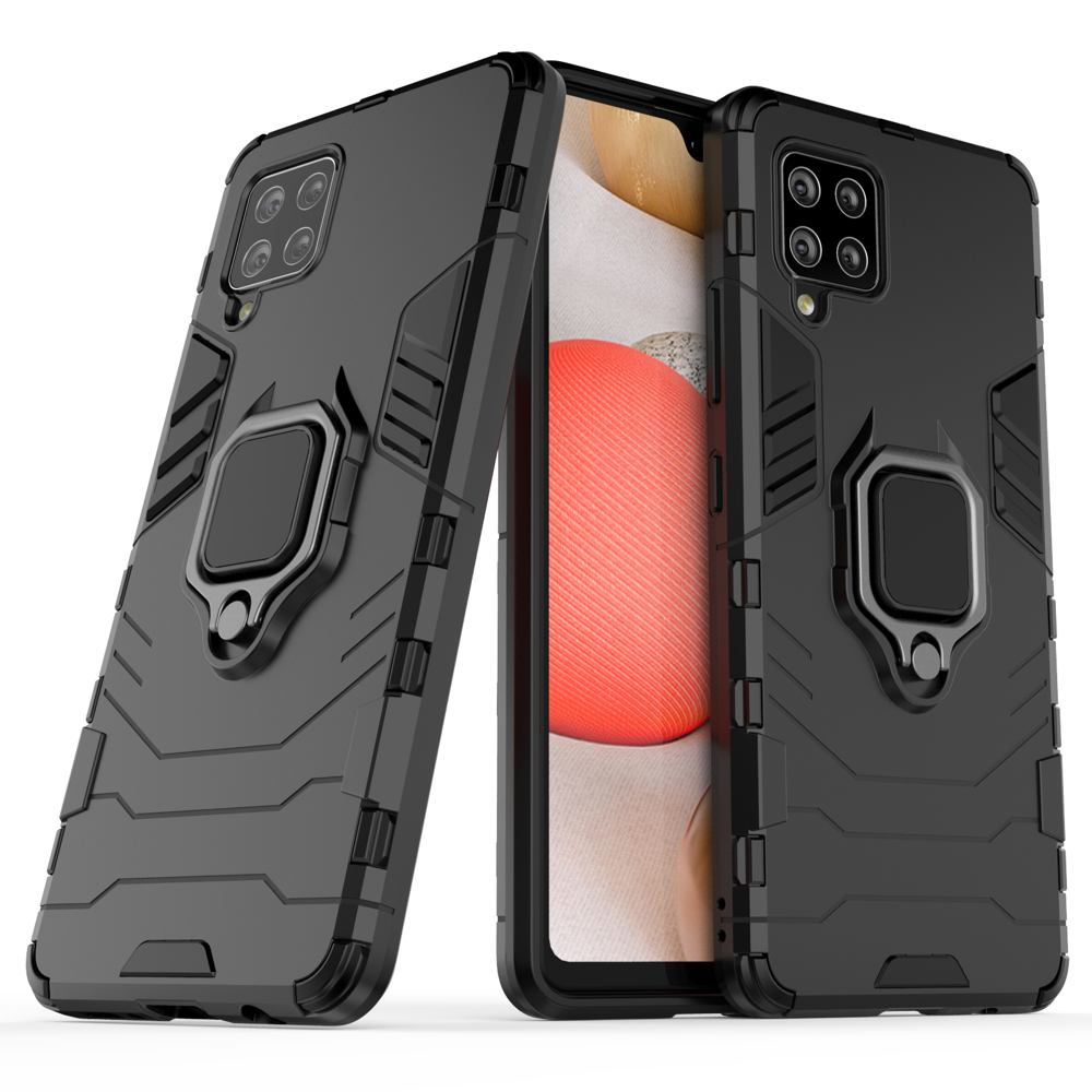 Ring Armor Case Kickstand Tough Rugged Cover for Samsung Galaxy A42 5G must