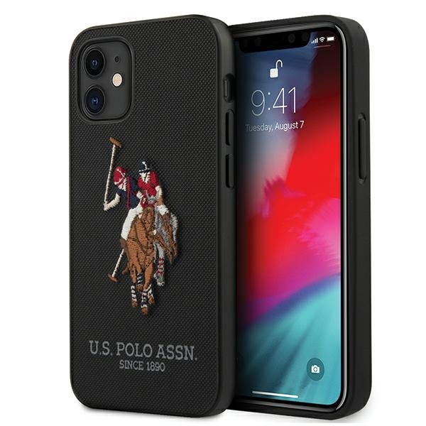 US Polo USHCP12SPUGFLBK iPhone 12 mini 5,4" tšarny/must Polo tikandiga kollektsioon