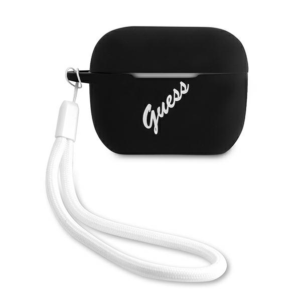 Guess GUACAPLSVSBW AirPods Pro kate must/valge Silikoon Vintage