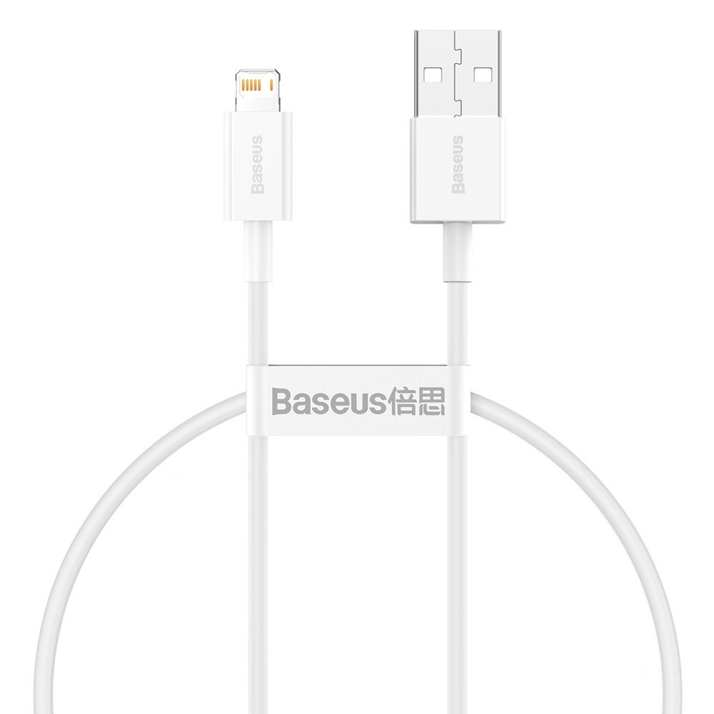 Baseus Superior Series Kaabel USB to Lightning, 2.4A, 0,25m (valge)