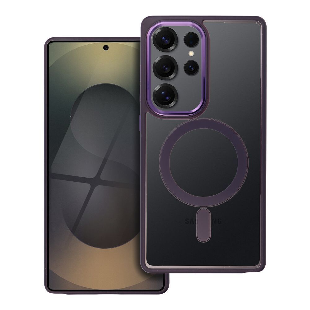 COLOR EDGE MAG COVER Ümbris compatible with MagSafe jaoks SAMSUNG S25 ULTRA deep lilla