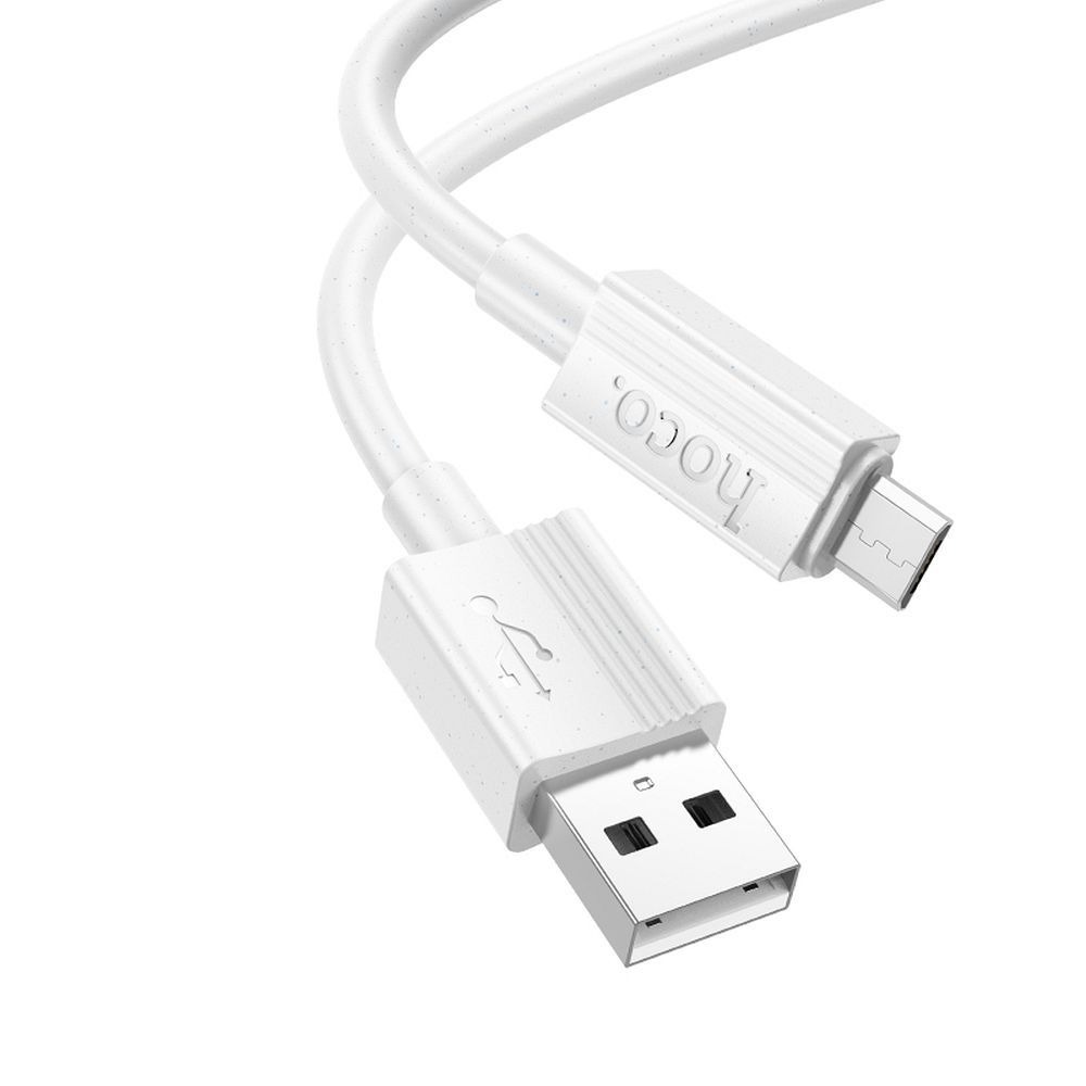 Кабель USB A на Micro USB Hoco 2,4A 1 m X107 белый