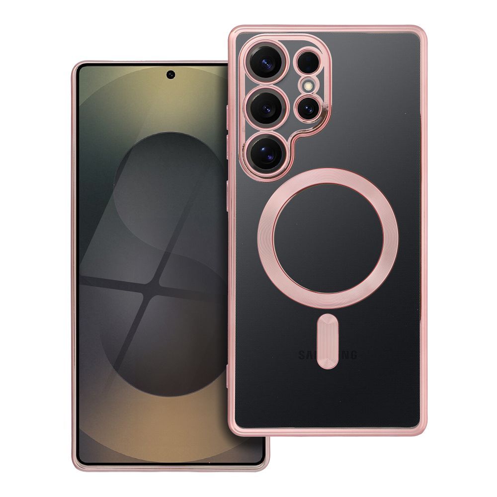 ELECTRO MAG COVER case compatible with MagSafe jaoks SAMSUNG S25 Ultra rose kuldne