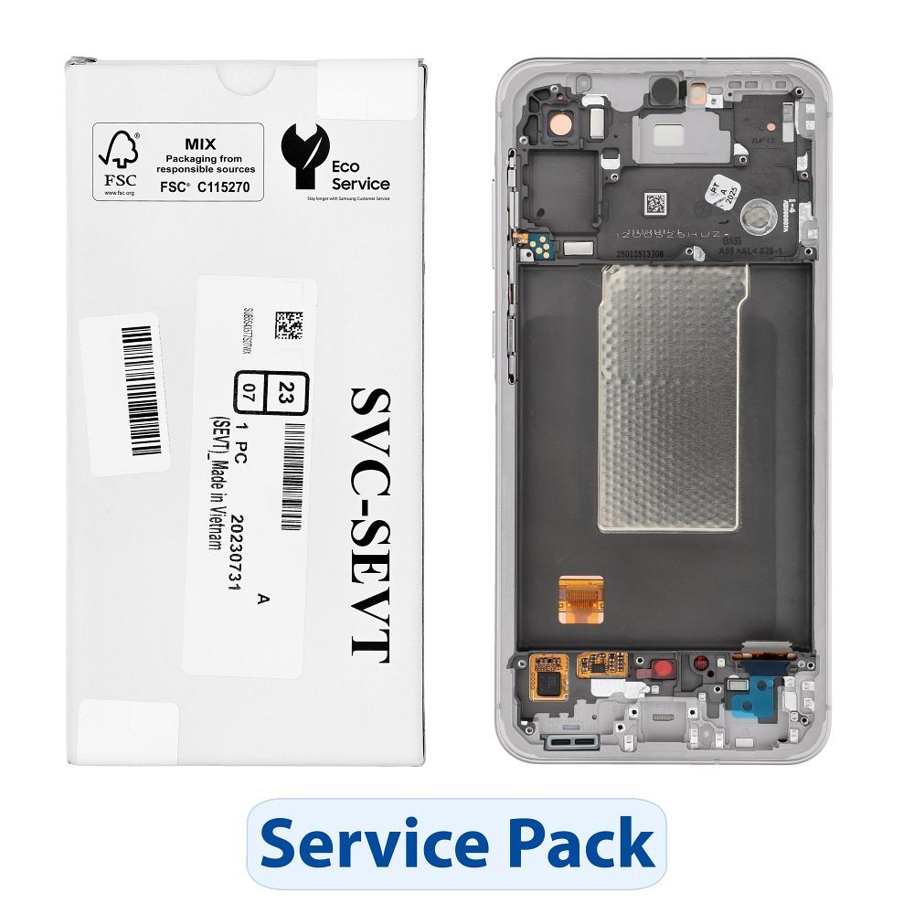 ServicePack LCD Display jaoks SAMSUNG A56 5G A566B roosa GH82-36829D