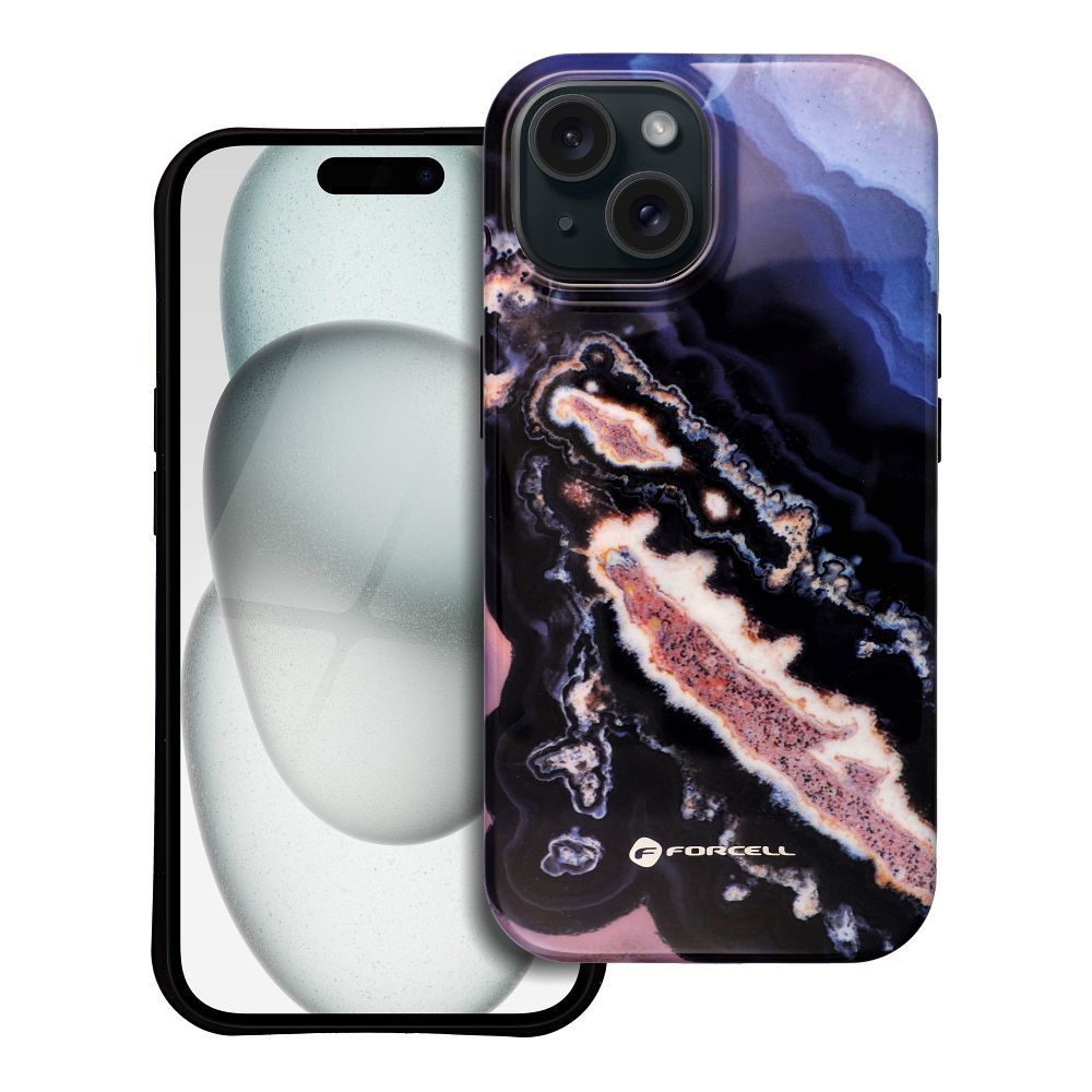 Ümbris jaoks iPhone 15 Forcell F-Protect Mirage compatible with MagSafe Military Drop-Test kuldne island