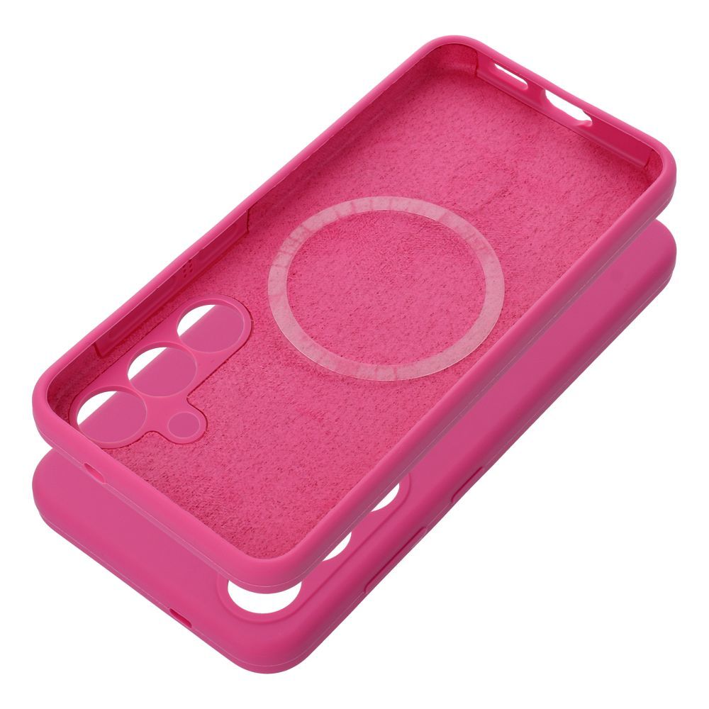 Ümbris SILICONE 2mm jaoks SAMSUNG S25 Ultra compatible koos MagSafe roosa