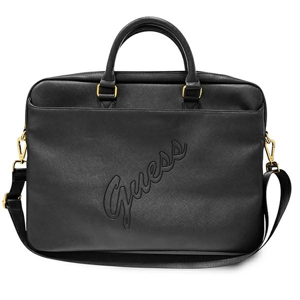 Guess Saffiano Script bag jaoks a 16" laptop - must