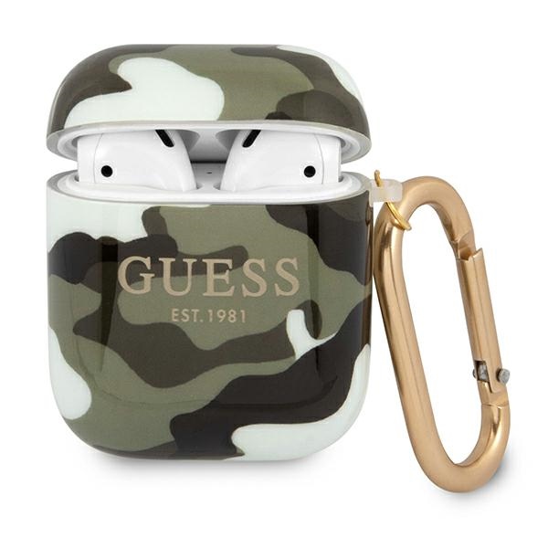 Guess GUA2UCAMA AirPodsi kate roheline/khaki Camo kollektsioon