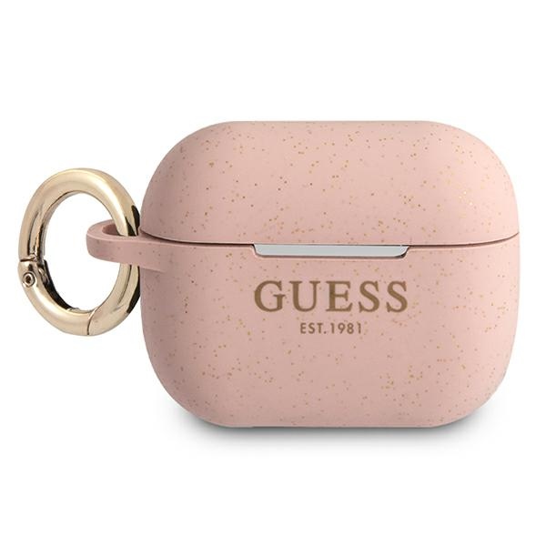 Guess GUAPSGGEP AirPods Pro kate roosa/roosa Silikoon Glitter
