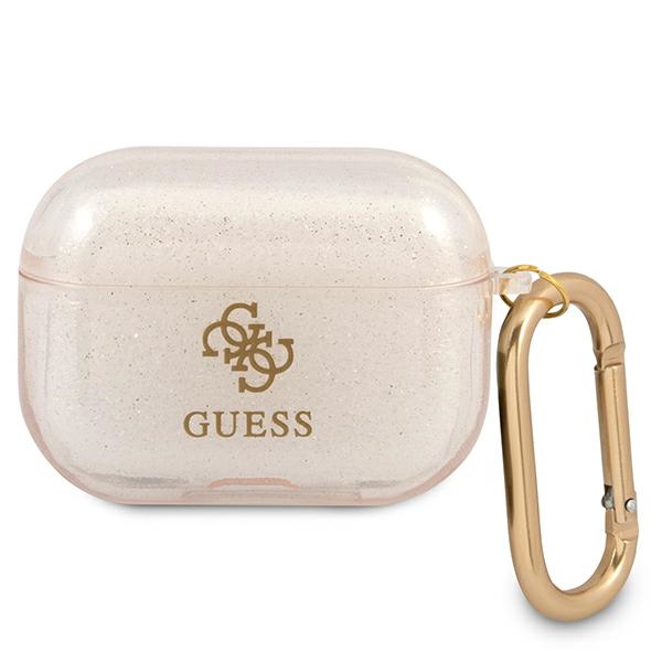 Guess GUAPUCG4GD AirPods Pro kate kuldne/kuldne Glitter Collection