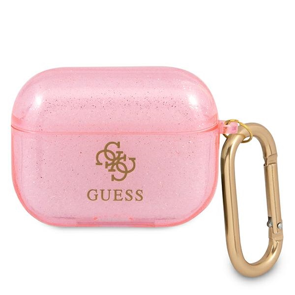 Guess GUAPUCG4GP AirPods Pro ümbris roosa/roosa Glitter Collection