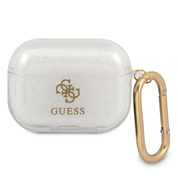 Guess GUAPUCG4GT AirPods Pro kate Läbipaistev glitterkollektsioon