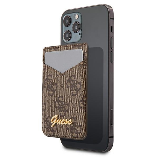 Guess Wallet Card Slot GUWMS4GTLBR MagSafe 4G коричневый/коричневый