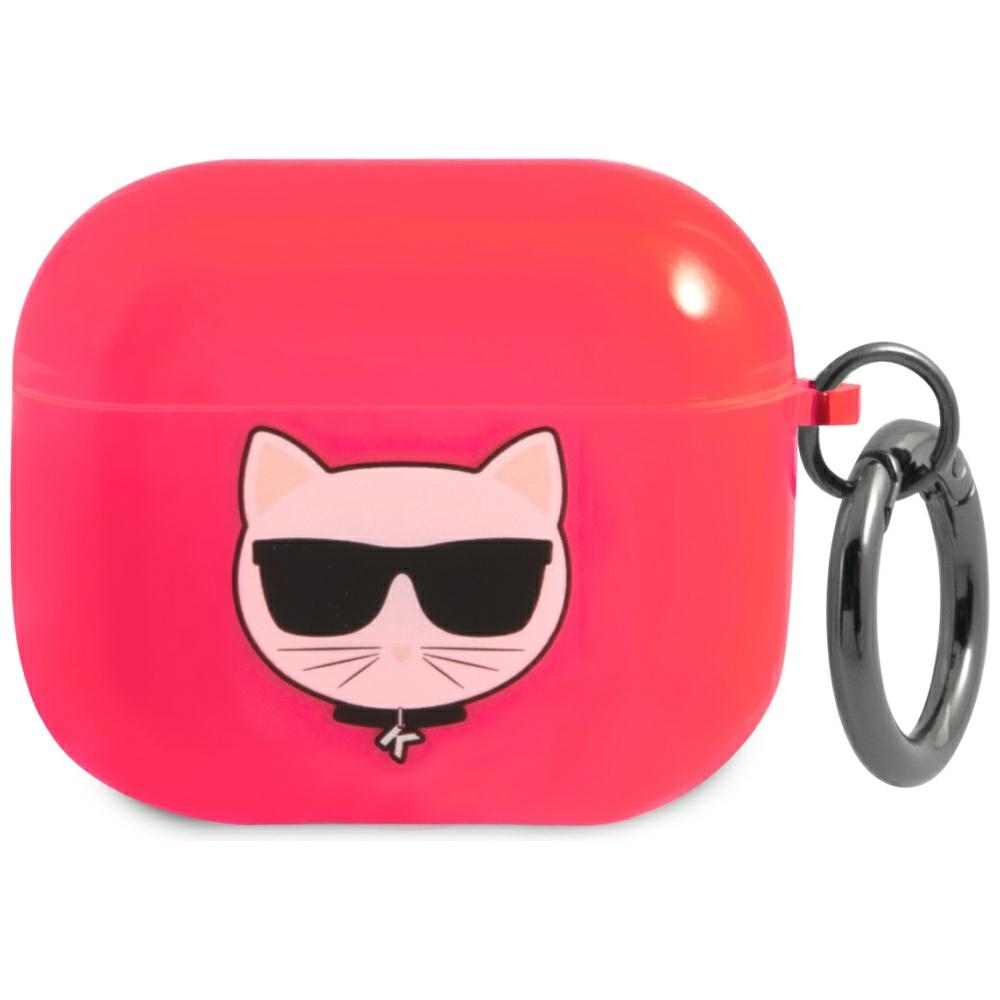 Karl Lagerfeld Choupette ümbris AirPods 3 jaoks - roosa
