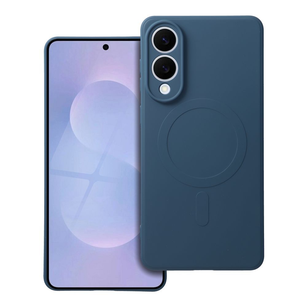 SILICONE MAG ÜMBRIS compatible with MagSafe jaoks SAMSUNG S25 Edge sinine