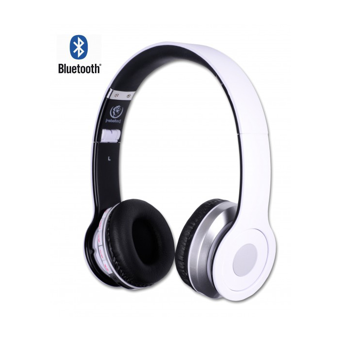Rebeltec Bluetooth headphones Crystal valge
