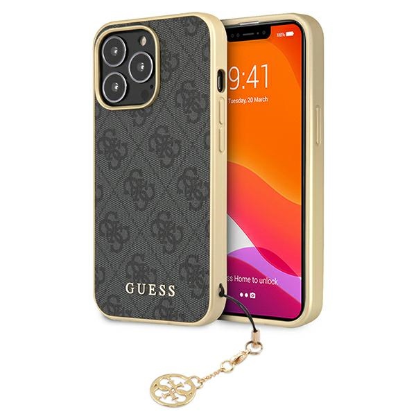 Guess GUHCP13XGF4GGR iPhone 13 Pro Max 6.7" hall/hall kõvakaaneline 4G Charms Collection