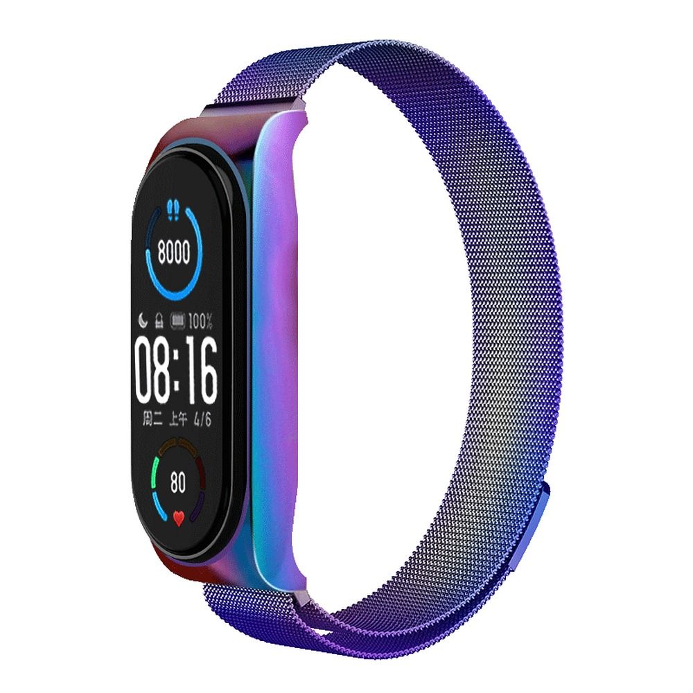 Strap METAL jaoks XIAOMI Mi Band 5 / 6 multicolor (05)