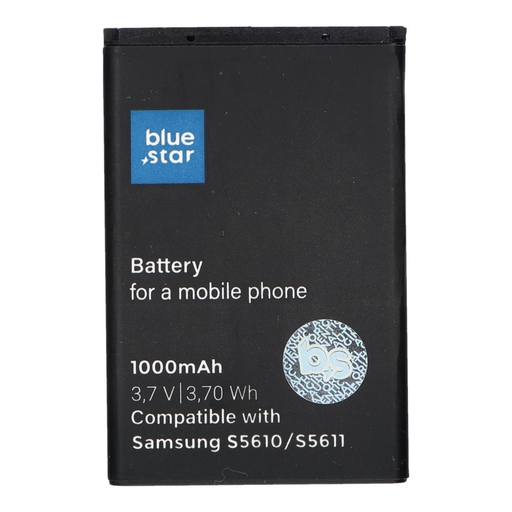 Aku jaoks Samsung S5610 / S5611 / L700 / S3650 / S5620 / B3410 / S5260 1000 mAh Sinine Star Premium