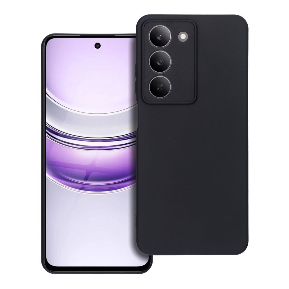 MATT ümbris jaoks REALME 14X / V60 Pro must