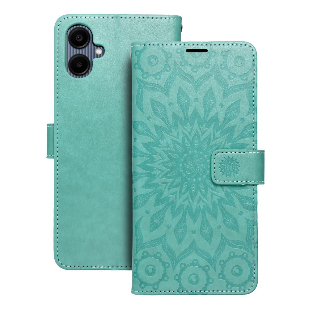 MEZZO Book ümbris jaoks SAMSUNG A06 mandala roheline