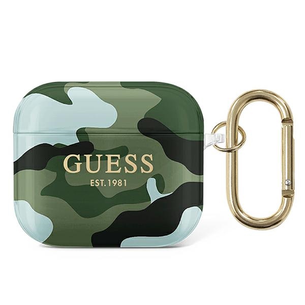 Guess GUA3UCAMA AirPods 3 ümbris roheline/khaki Camo Collection