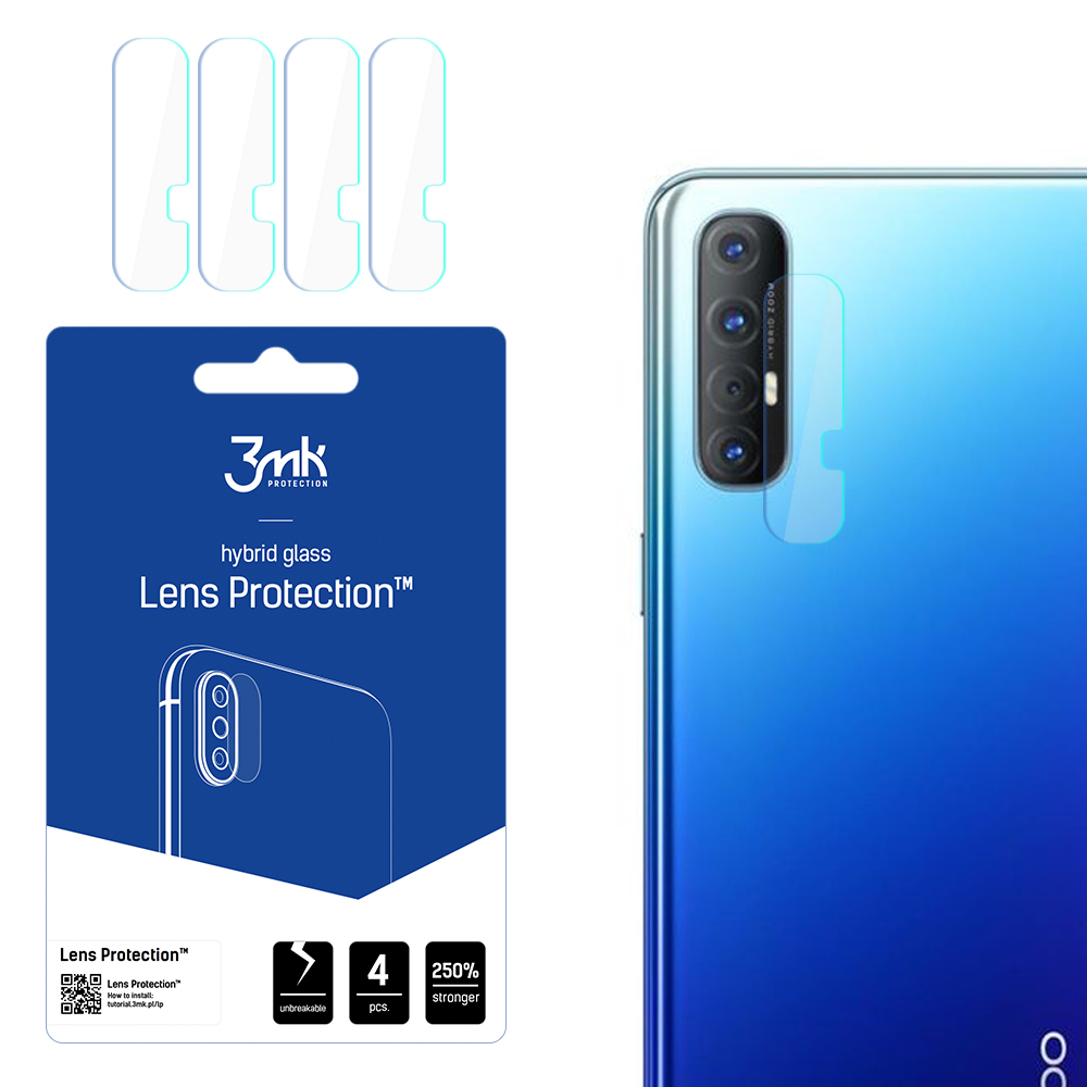 3mk Lens Protection™ hübriidkaamera klaas Oppo Reno 3 Pro jaoks
