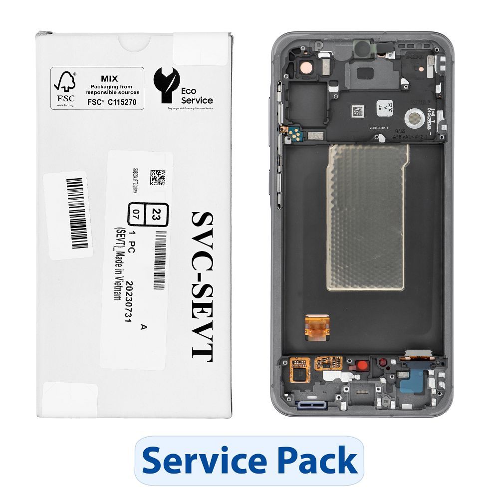 ServicePack LCD Display jaoks SAMSUNG A56 5G A566B Graphite GH82-36829A