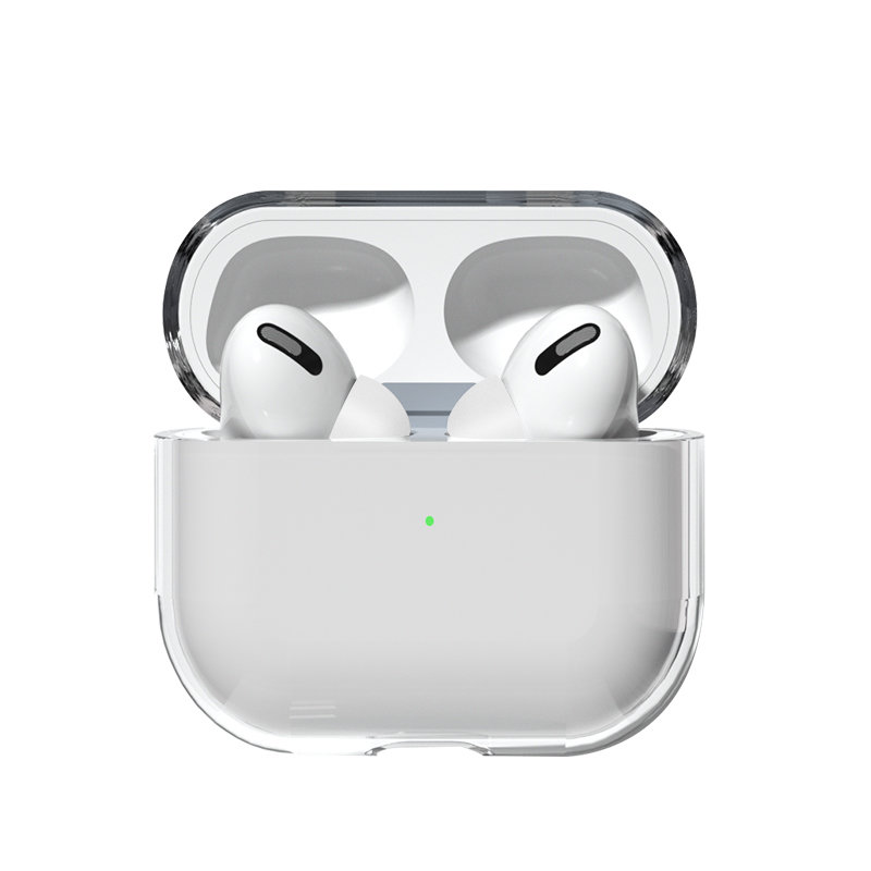 AirPods 2 / AirPods 1 jäik, tugev, läbipaistev kõrvaklappide ümbris (ümbris A)