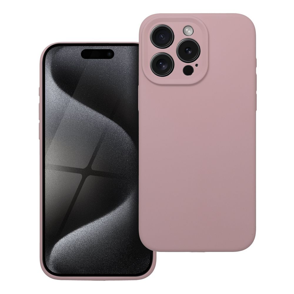 Ümbris Silikoon 2mm jaoks IPHONE 15 Pro Max sand roosa