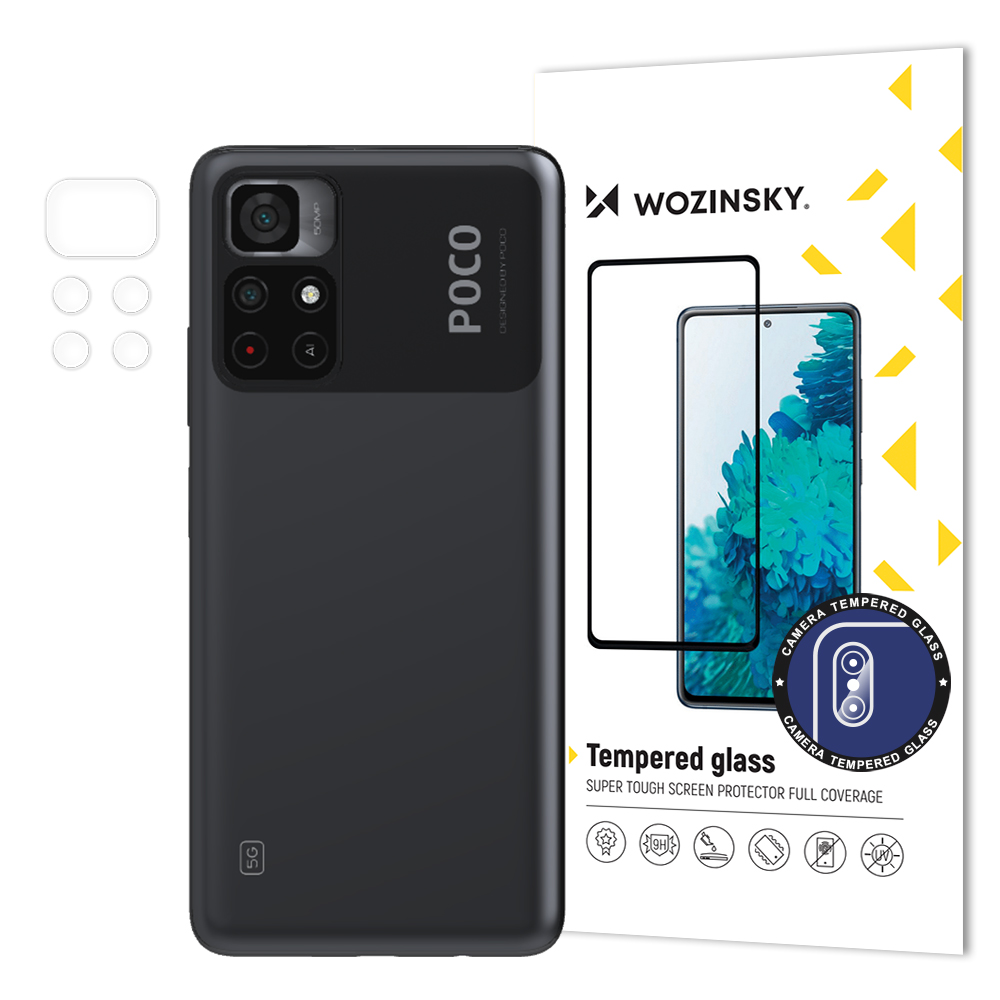 Wozinsky Camera Glass 9H täiskaamera karastatud klaas Xiaomi Poco M4 Pro 5G kaamerale