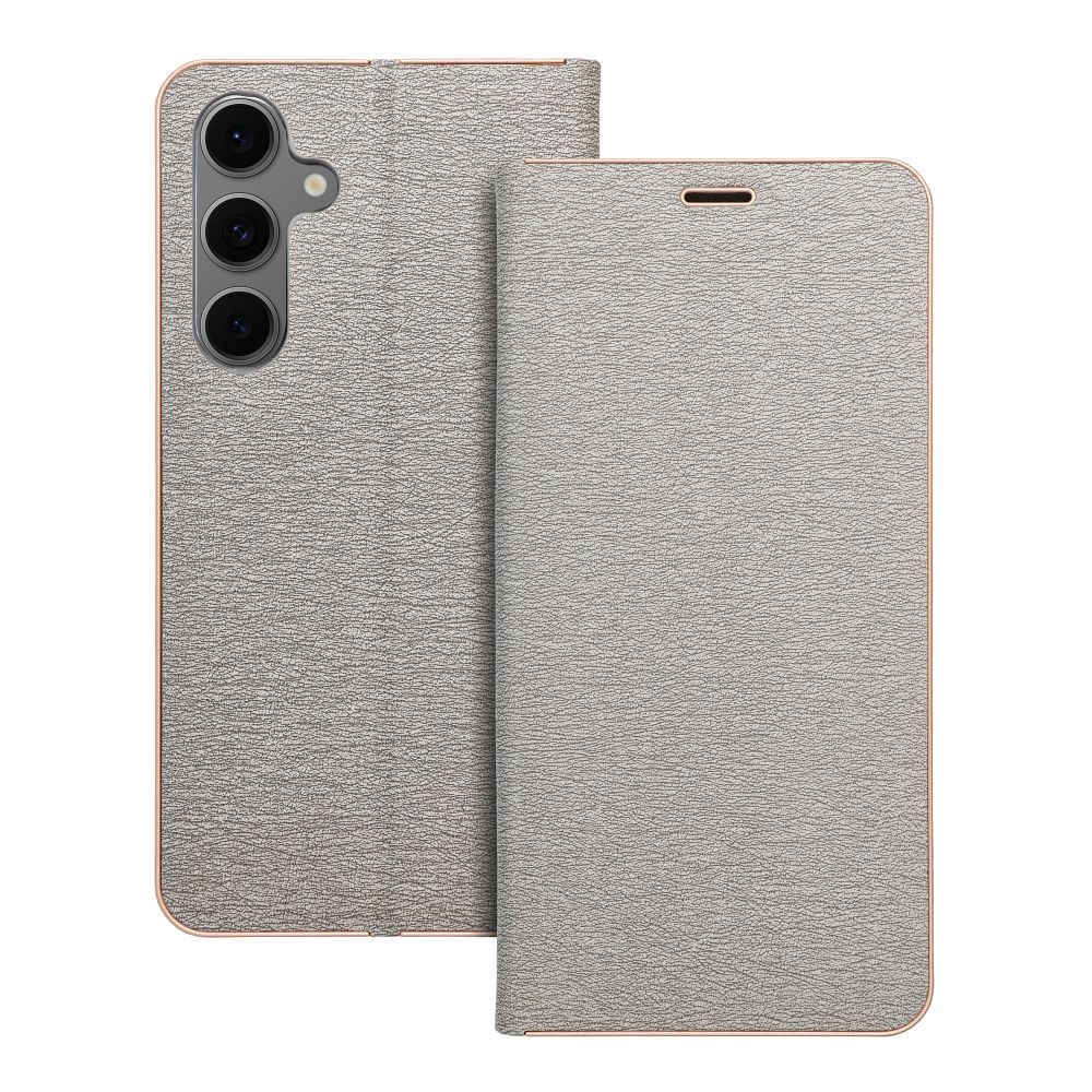 LUNA Book kuldne jaoks SAMSUNG S24 FE hõbedane