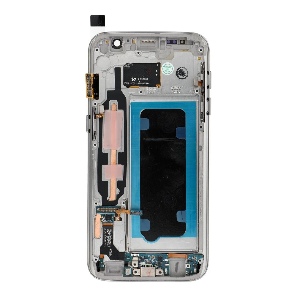FixCell display LCD SAMSUNG S7 with frame kuldne (refub)