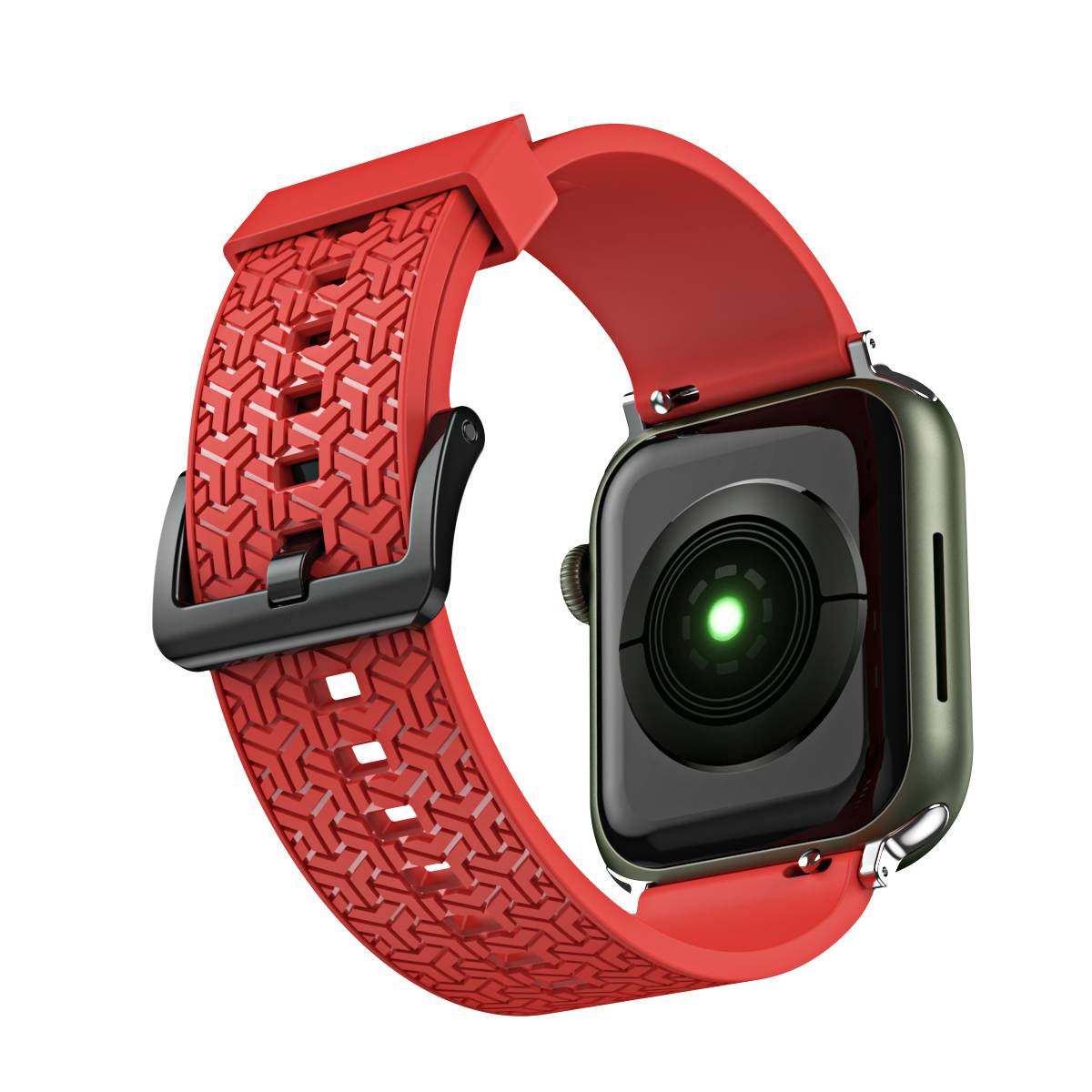 Apple Watch 42 / 44 / 45 mm kellarihm Y käepael Apple Watchile - punane