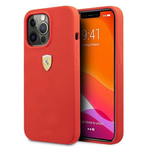 Ferrari FESSIHCP13XRE iPhone 13 Pro Max 6.7" punane/punane kõvakaaneline silikoonist ümbris