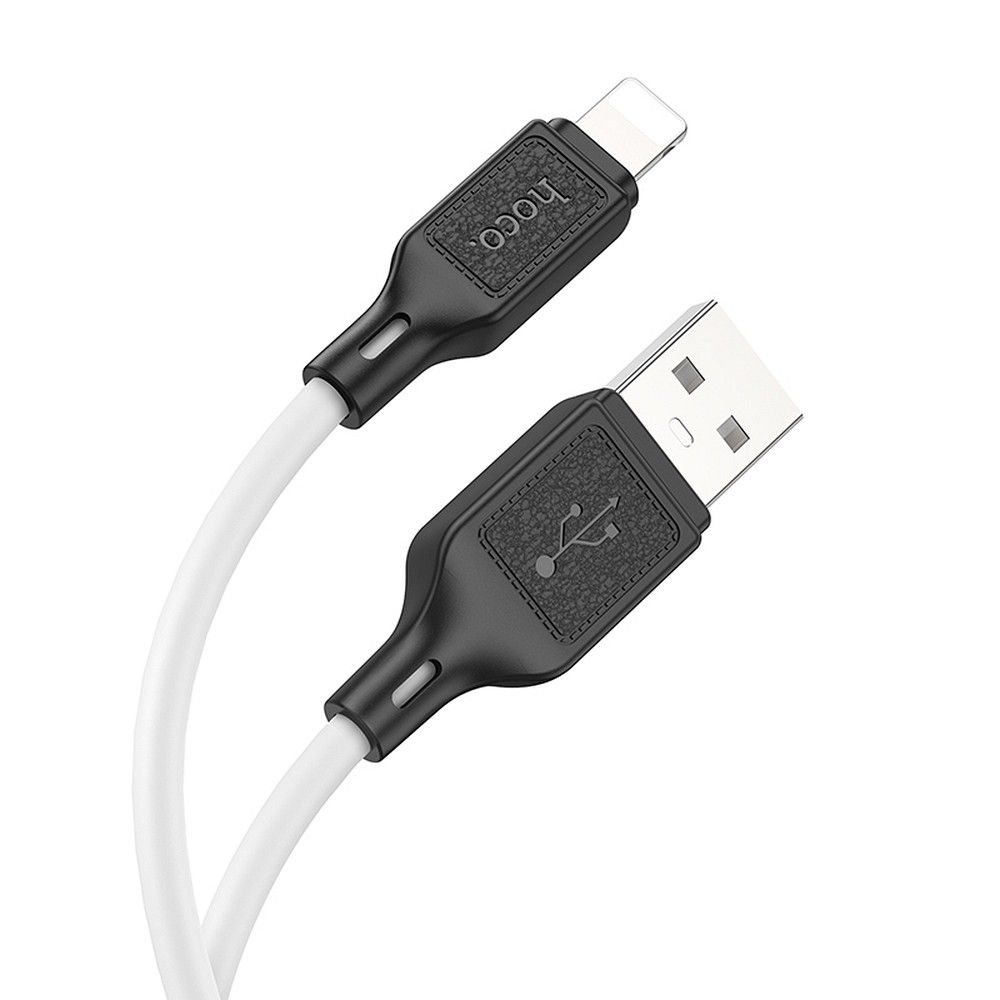 Kaabel USB A to Lightning Hoco 2,4A 1 m X90 valge