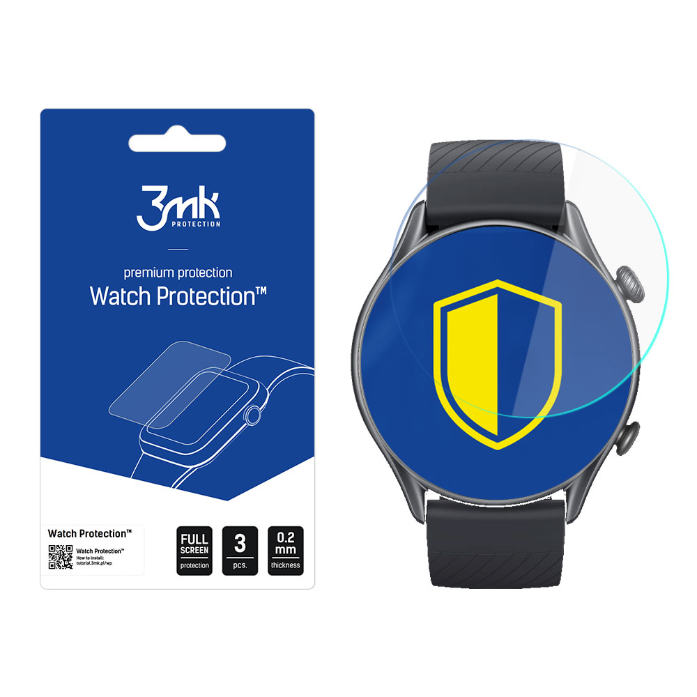 Xiaomi Amazfit GTR 3 - 3mk Watch Protection™ vs. ARC+