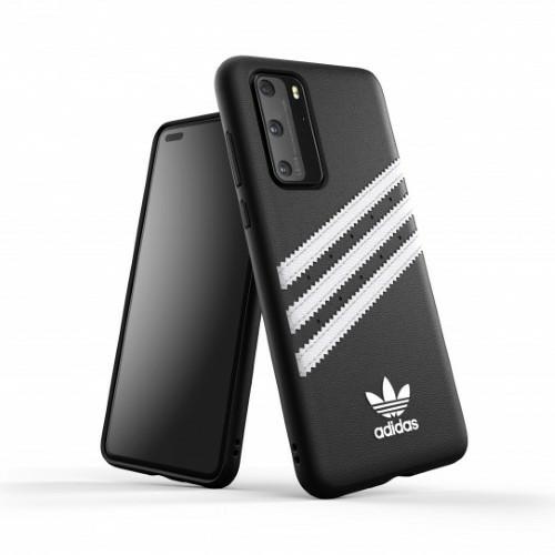 Adidas OR Molded Case PU Huawei P40 jaoks - must ja valge