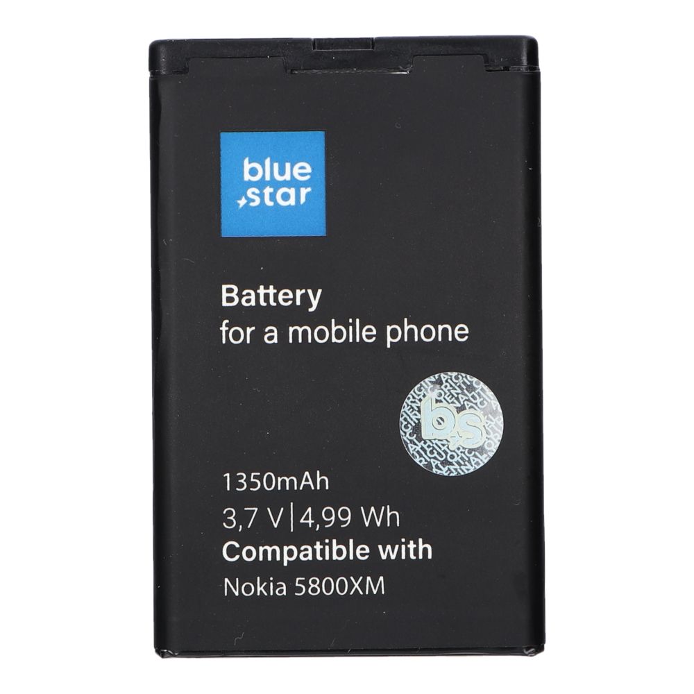 Aku jaoks Nokia 5800 XM / C3-00 / N900 / X6 / 5230 / Lumia 520 / 525 1350 mAh Sinine Star Premium