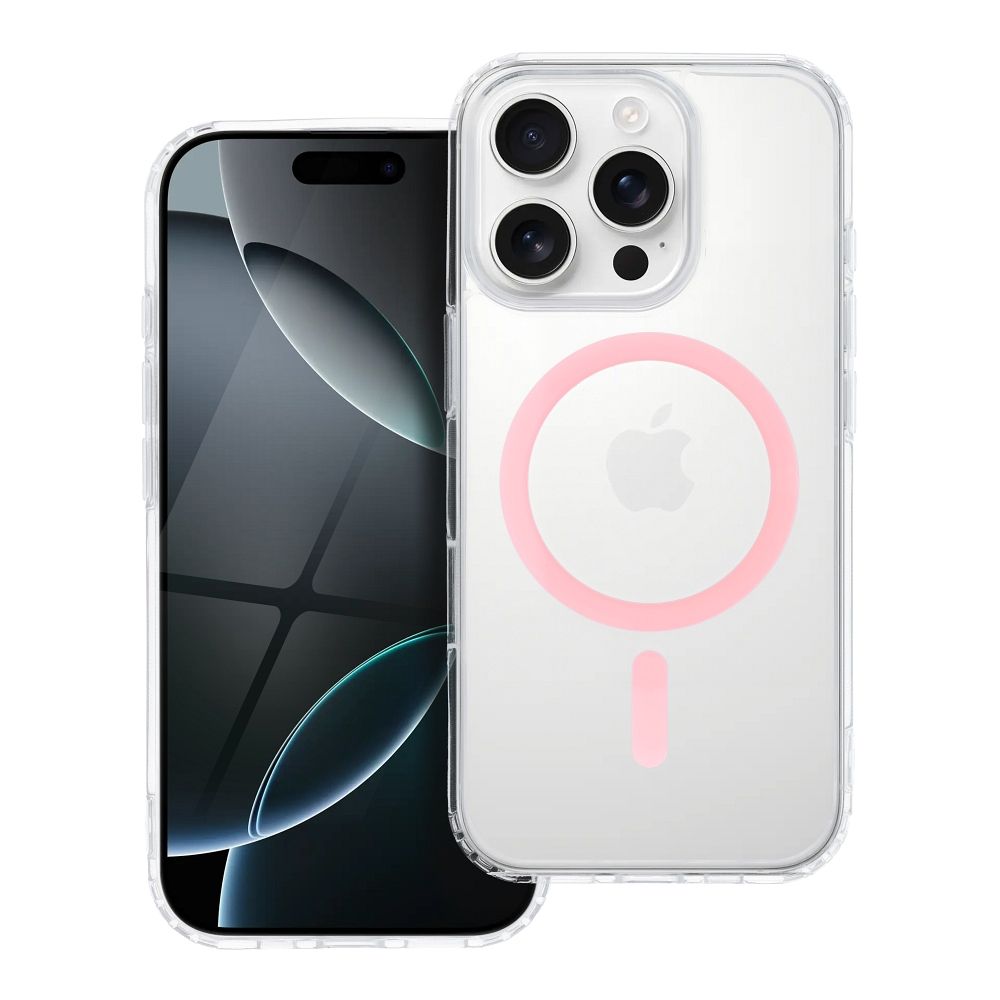 Drop Glue Colorful Ring Mag Cover compatible with MagSafe jaoks IPHONE 14 roosa
