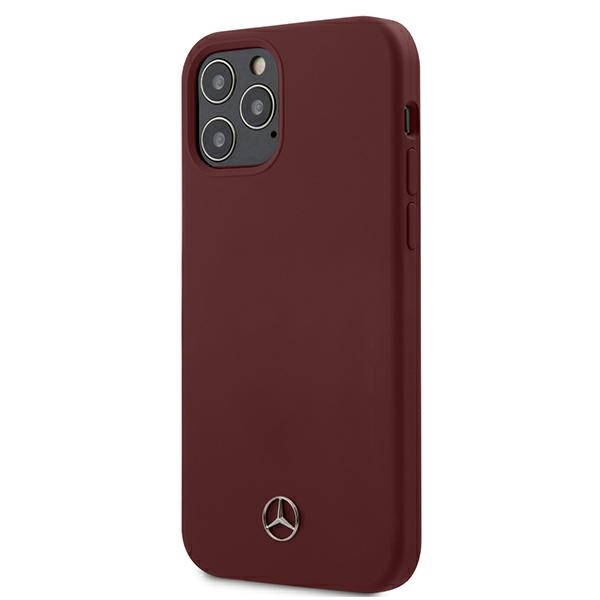 Mercedes Silicone Line ümbris iPhone 12 / iPhone 12 Pro jaoks - punane