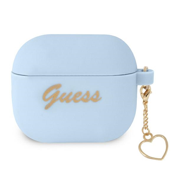 Guess GUA3LSCHSB AirPods 3 kate sinine/sinine Silikoonist Charm Heart Collection