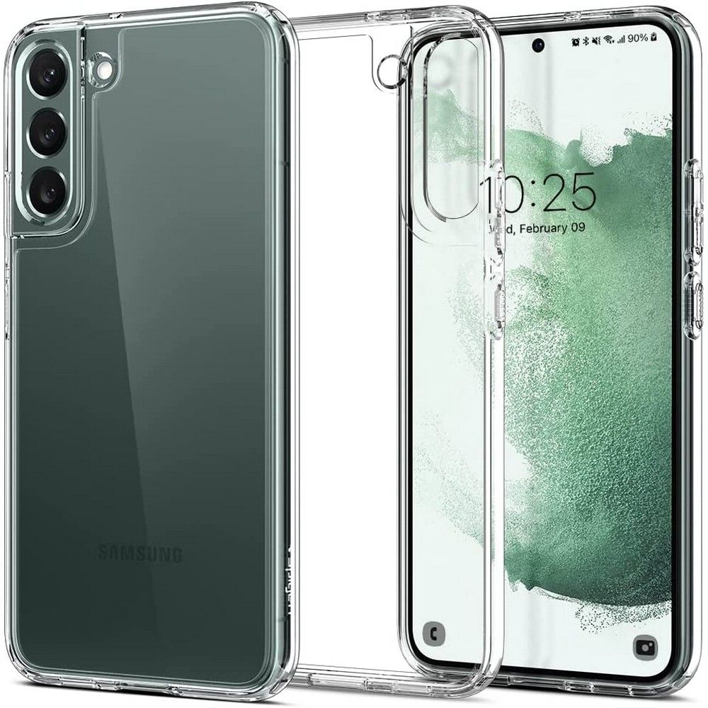 Spigen Ultra hübriidkott Samsung Galaxy S22 jaoks - läbipaistev