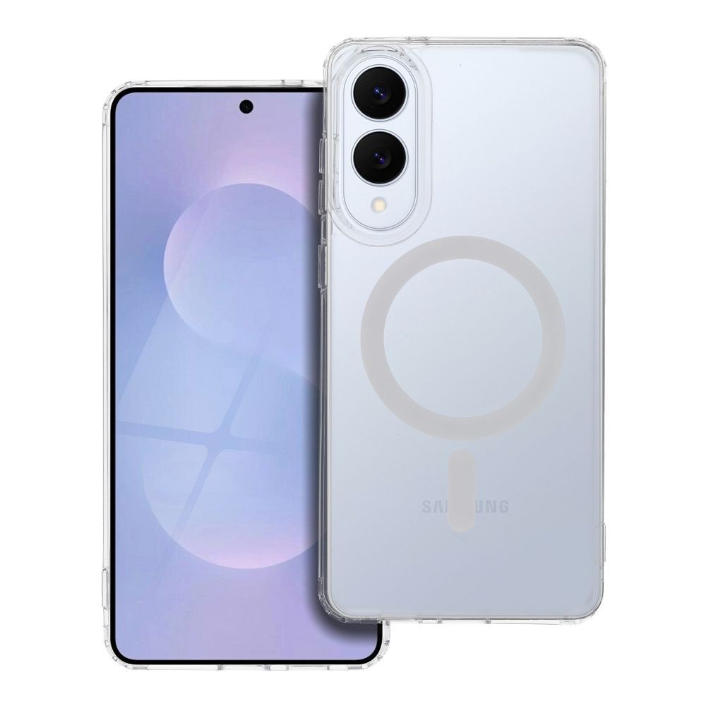 FROST MAG COVER Ümbris compatible with MagSafe jaoks SAMSUNG S25 Edge frozen läbipaistev