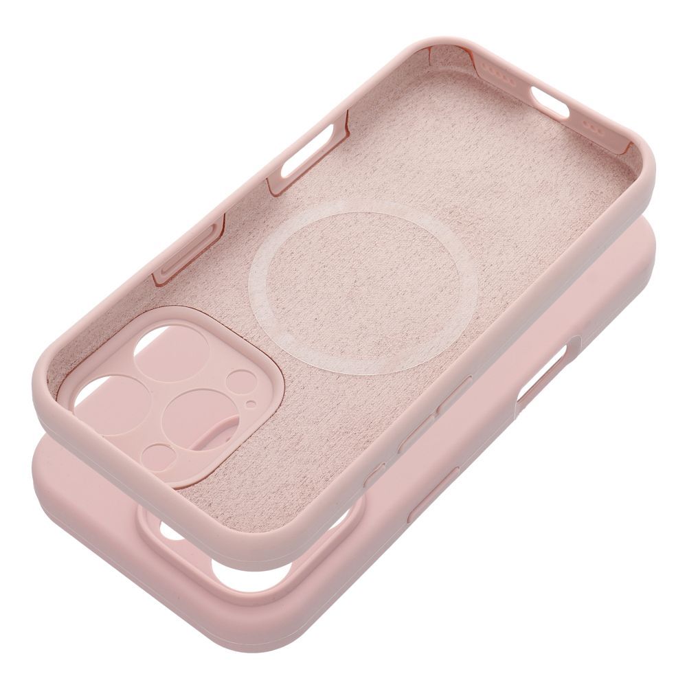 Ümbris SILICONE 2mm jaoks IPHONE 16 compatible koos MagSafe sand roosa